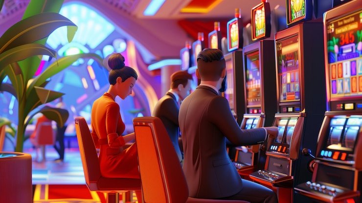 Mesin slot digital penuh warna populer di kalangan pemain online